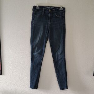 American Eagle Outfitters Women's Dark Wash360° Stretch Hi-Rise kegging Size 6